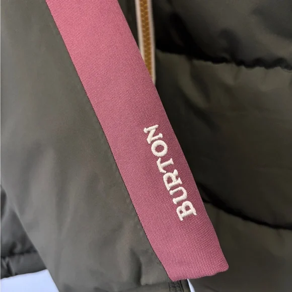 Burton Women's Keelan Ski‎ Winter Jacket Olive Green/Rose Size XS - Picture 5 of 13